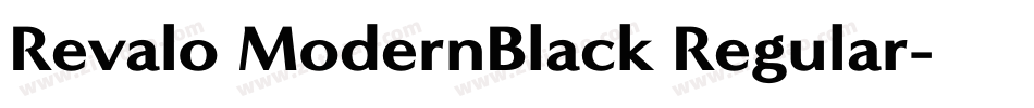 Revalo ModernBlack Regular字体转换